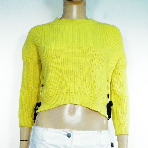 Pull Femme Jaune Taille Estime S - Label Emmaus - Modalova