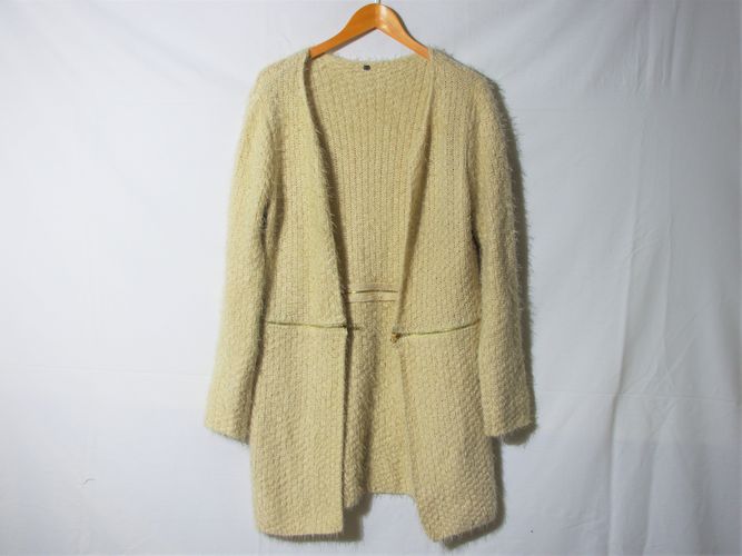 Veste longue écru - M - non renseignée - Modalova