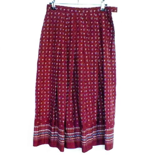 Jupe Bordeaux Taille Estime 36 - Label Emmaus - Modalova