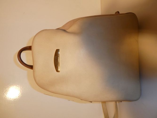 Sac  dos beige simili cuir Texier - texier - Modalova