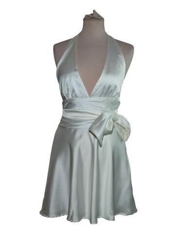 Robe Nuisette Satinée Blanche Taille M (T5119) - Zara - Modalova