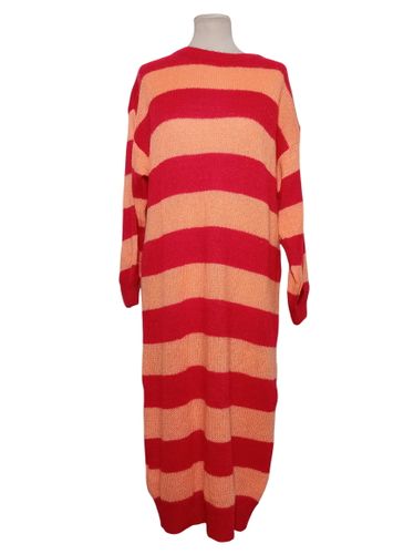 Pull Long Rayé Mohair Ggluxe Paris Rouge Orange Neuf T5373 (T5373) - Label Emmaus - Modalova