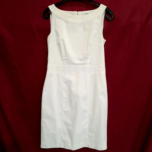 Robe blanche droite chic sympa T38 - h & m - Modalova