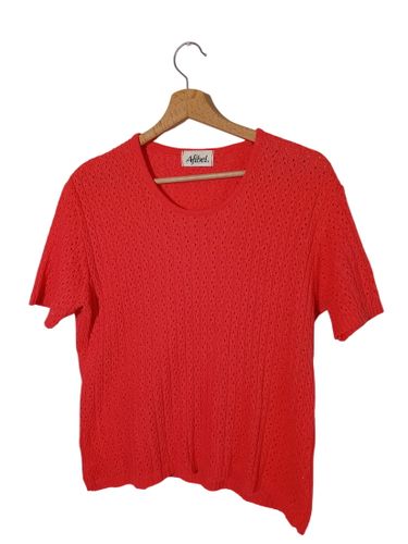 Top Maille Ajourée Corail (T5787) - Afibel - Modalova