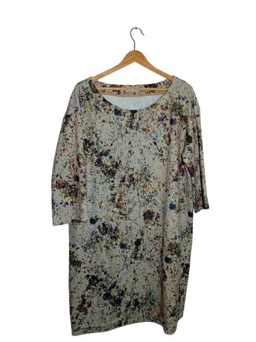 Robe Axiome Manches Longues Motif Floral Abstrait Xl (T4885) - Label Emmaus - Modalova