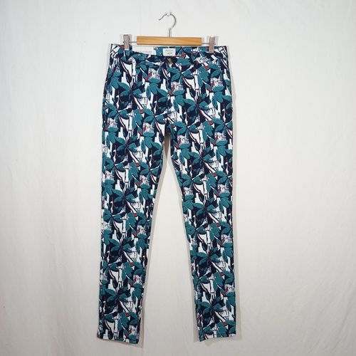 Pantalon chino slim "angie" turquoise - Labdip - T36/38 - labdip paris - Modalova