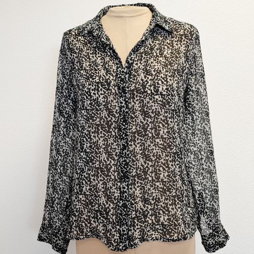 Blouse léopard transparente "" - M - pepe jeans - Modalova
