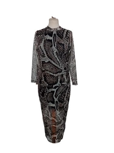 Robe Moulante Motif Serpent H&t Moda M (T5694) - Label Emmaus - Modalova