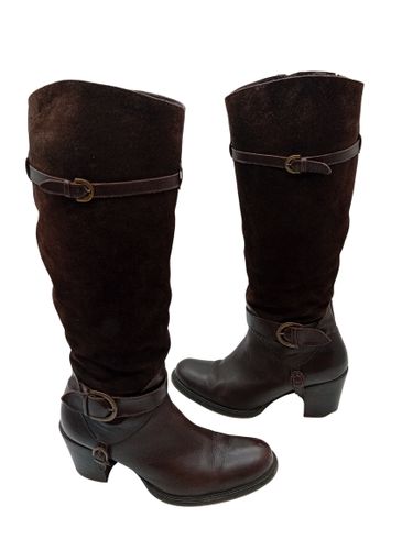Bottes Hautes Be Original Cuir Et Daim 39 (T5771) - Label Emmaus - Modalova