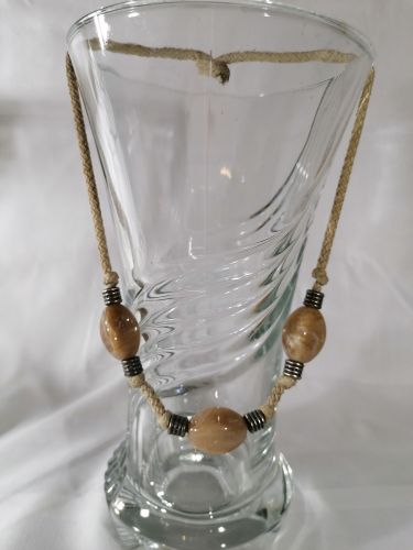 Collier en corde avec pierres - Label Emmaus - Modalova
