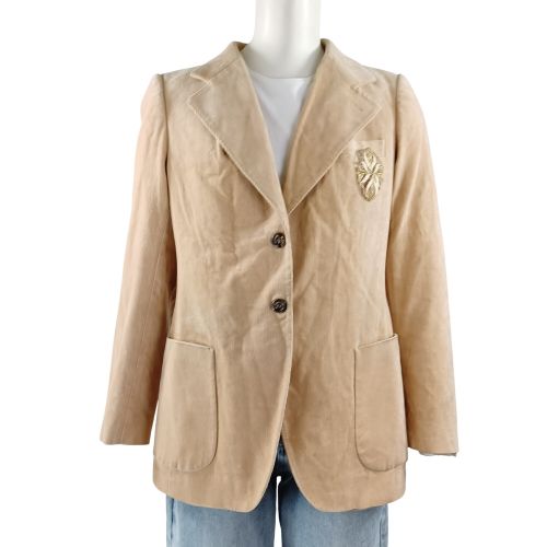 Veste aspect velours cintrée - Taille 36 estimé - Label Emmaus - Modalova