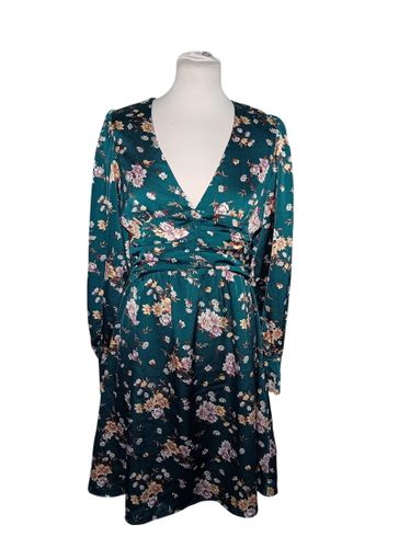 Robe Fluide À Fleurs Emeraude M (T5966) - Label Emmaus - Modalova