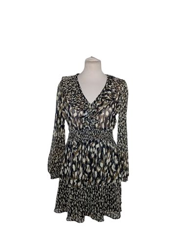 Robe courte fluide à motif léopard (T6024) - Zara - Modalova