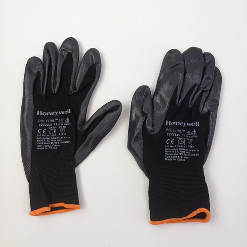 Lot de 10 Gants de Manutention Polytril Noir T 11 - honeywell - Modalova