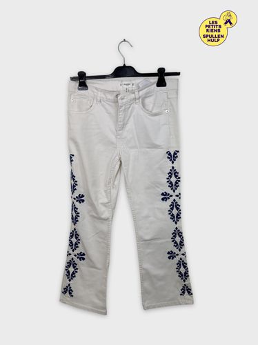 Pantalon Denim Brod M  - mango - Modalova