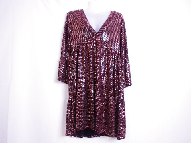 Robe chic avec sequins cuivre ros - L - new collection - Modalova