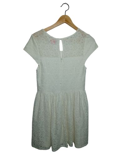 Robe Courte Dentelle Crème Fb Sister Taille L (T4527) - Label Emmaus - Modalova