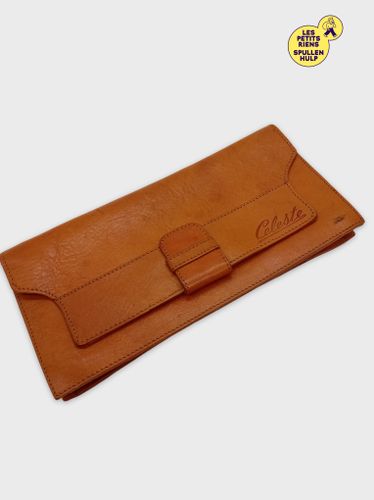 Pochette Portefeuille Celeste En Cuir Camel Taille Unique (T4242) - Label Emmaus - Modalova