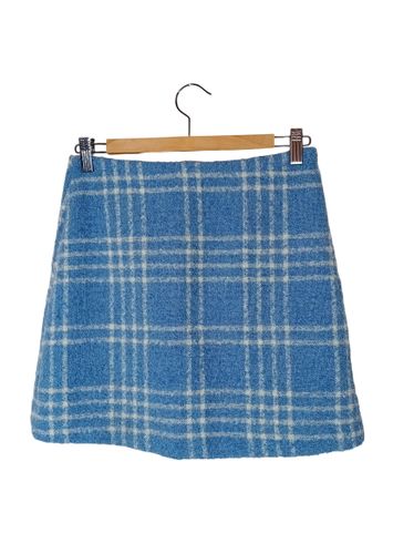 Jupe Écossaise Monkl & Blanc Laine Mélangée S (t5353) - Monki - Modalova