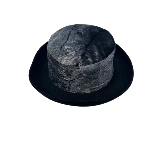 Chapeau rond, noir 100% laine - Label Emmaus - Modalova