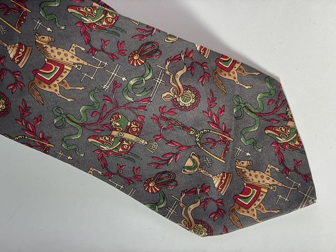 Cravate motif questre  - salvatore ferragamo - Modalova