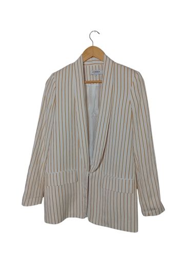Blazer Léger Rayures Moutarde S (T5832) - Morgan - Modalova