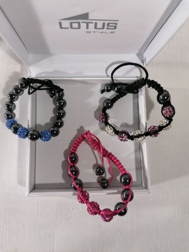 Lot de 3 bracelets Shamballa - Label Emmaus - Modalova