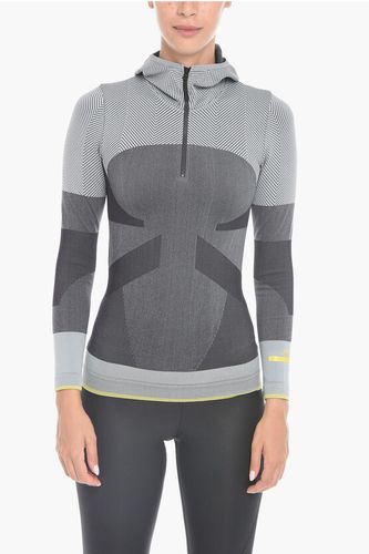 ADIDAS Seamless Hoodie Sweatshirt with Half-zip size Xs - Stella McCartney - Modalova