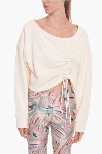 Brushed-cotton Cropped Sweatshirt with Boat Neckline size 40 - N.21 - Modalova