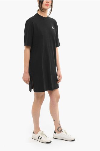 Cotton T-shirt Dress with Embroidered Logo size 42 - Adidas - Modalova