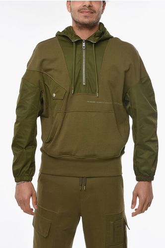 Double-Layered Half Zip HYBRID Baggy Fit Hoodie size M - Neil Barrett - Modalova
