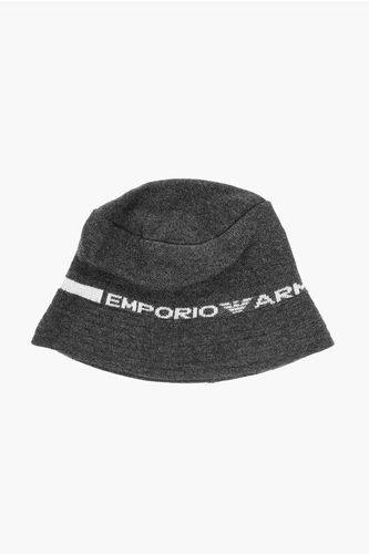 EMPORIO Solid Color Bucket Hat with Contrasting Logo size L - Armani Junior - Modalova