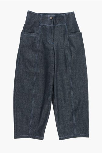 EMPORIO Visible Stiching Jeans with Logo-Button size 10 Y - Armani Junior - Modalova