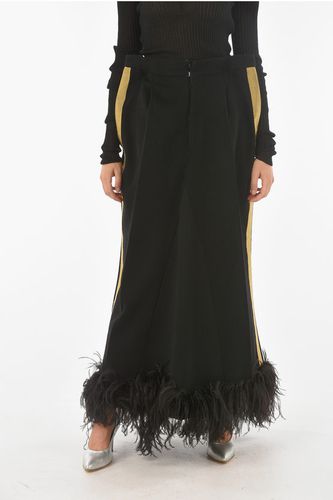 Feathered Bottom Wool Skirt size 40 - Maison Margiela - Modalova