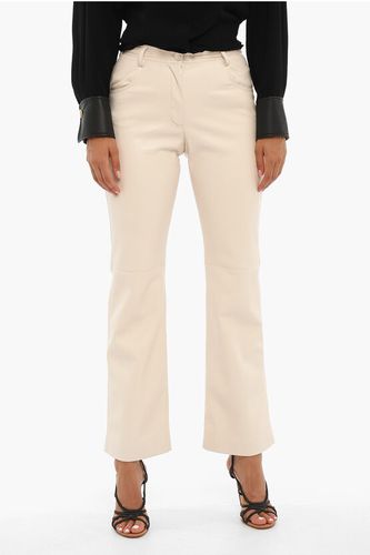 High-waisted Vegan Leather Pants size 38 - MSGM - Modalova