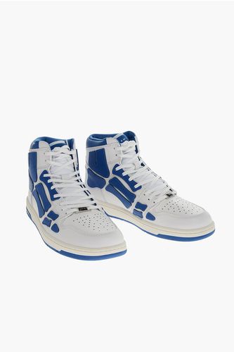 High-top SKEL TOP Leather Sneakers with Patches size 47 - Amiri - Modalova