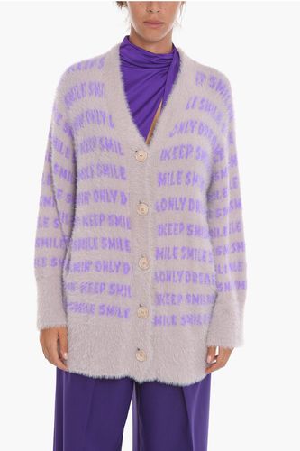 Jacquard Knit Oversized Cardigan with Lettering size 38 - Stella McCartney - Modalova