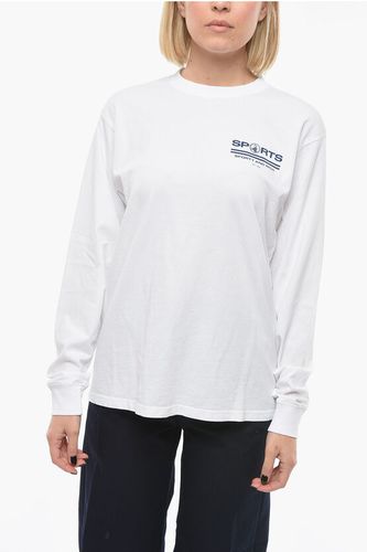 Long Sleeve Oversized T-Shirt with Contrasting Print size Xs - Sporty & Rich - Modalova