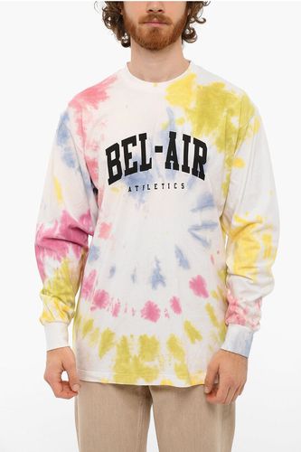 Long Sleeved COLLEGE T-shirt With Tie Dye Print size Xs - Bel Air Athletics - Modalova