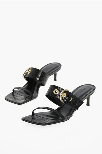 Printed Leather Sandals With Buckle Heel 5,5 cm size 40 - By Far - Modalova