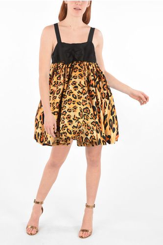Satin Minidress with Leopard Balloon Skirt size 40 - Richard Quinn - Modalova
