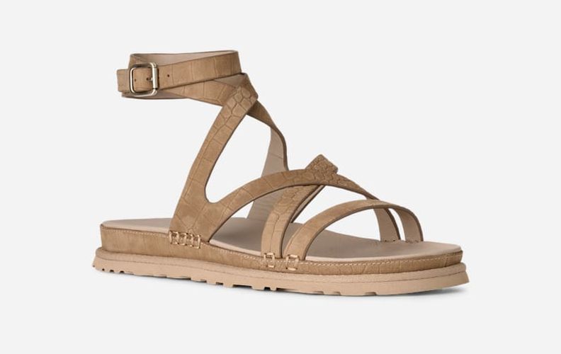 Sandale GoldenGaze embossée à bride cheville in Brown, Taille 39, Cuir - Ugg - Modalova