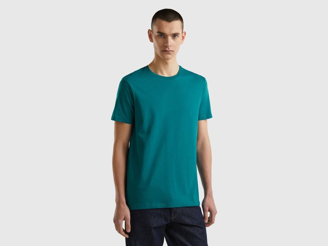 Benetton, T-shirt Verde Ottanio, taglia XS, Verde Ottanio, Uomo - United Colors of Benetton - Modalova