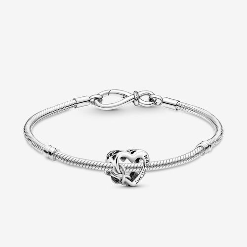 Bracelet Composé Cœur Infinity Love You Mum (Je t'aime maman) - Pandora - Modalova