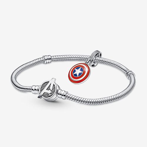 Bracelet composé Marvel The Avangers Bouclier de Captain America - Pandora - Modalova