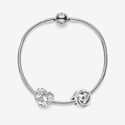 Coffret Cadeau Bracelet Cœur & Marguerite - Pandora - Modalova