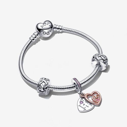 Bracelet Composé Cœur de l'Infini Rose - Pandora - Modalova