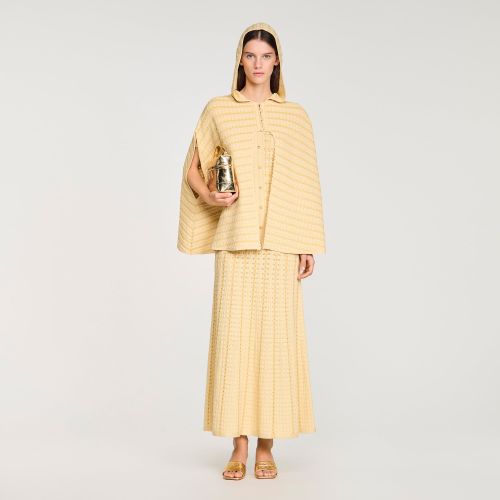 Cape en maille strassée - Sandro Paris - Modalova