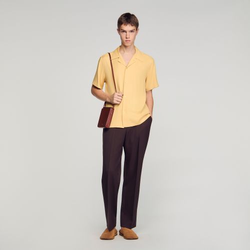 Chemise fluide à col requin - Sandro Paris - Modalova