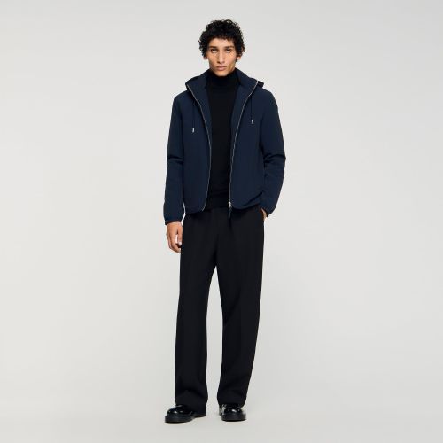 Blouson zippé à capuche - Sandro Paris - Modalova